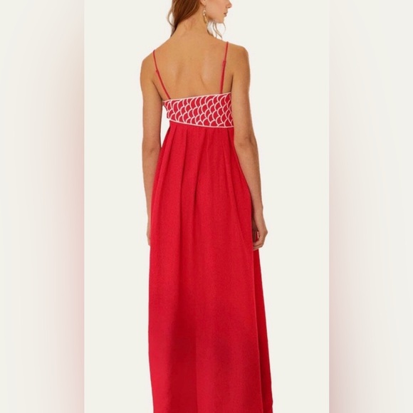 Farm Rio Red Fish Maxi Dress - Picture 4 of 4